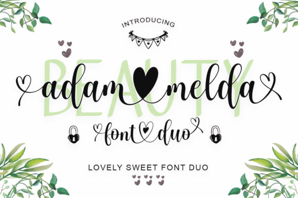 Adam Melda Lovely: A Font Pair for Chic & Cheery Design