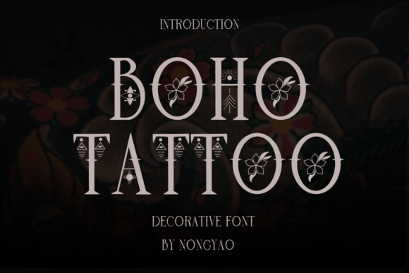 Boho Tattoo: A Font Where Art and Typography Unite