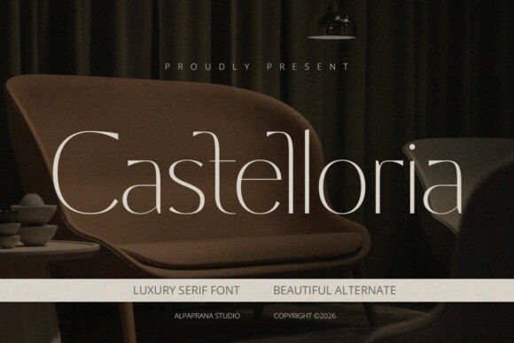 Castelloria: A Modern Serif Font for Elegant Design Projects