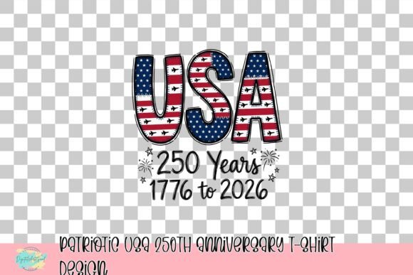 Celebrate 250 Years: A Bold Patriotic USA Design for Apparel