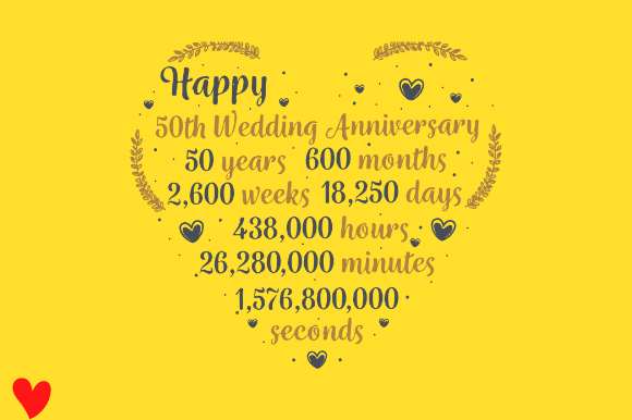 Celebrate a Golden Milestone with Elegant 50th Anniversary Design