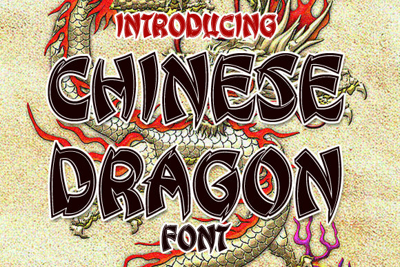 Chinese Dragon: A Bold Display Font with Calligraphic Soul