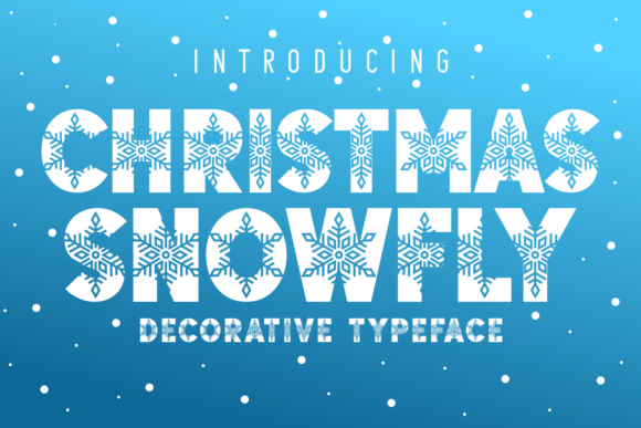 Christmas Snowfly: A Playful Wintery Font for Creative Projects