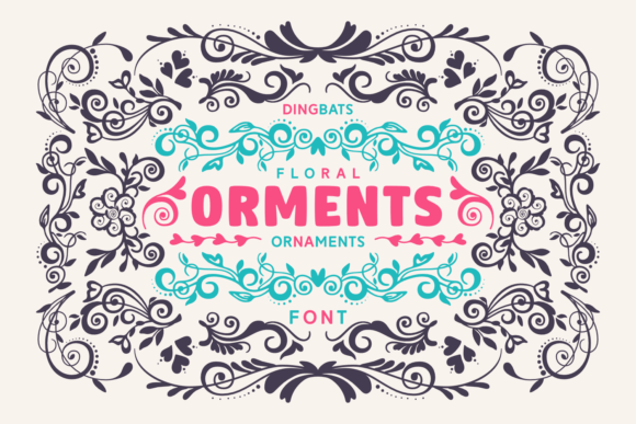 Discover Orments: The Floral Dingbats Font for Elegant Design