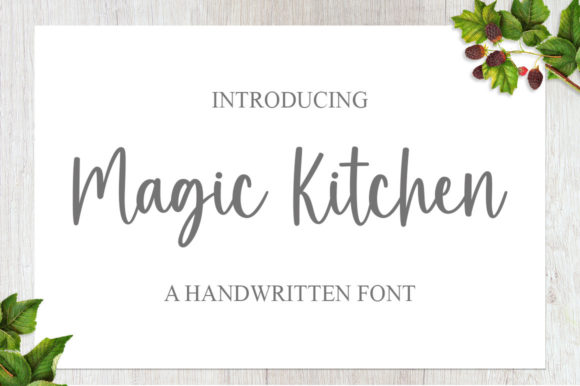 Discover the Elegance of the Magic Kitchen Font