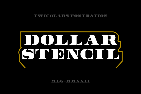 Dollar Stencil: A Classic Serif Font for Timeless Designs