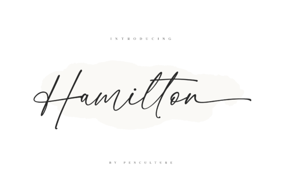 Elegant Script for Modern Designs: Discover Hamilton