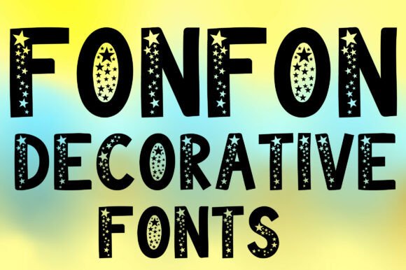 Fonfon: A Sparkling Celestial Typeface for Creative Projects