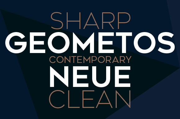 Geometos Neue: A Modern Geometric Typeface for Bold Design