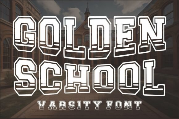 Golden School: A Varsity Font for Bold Branding