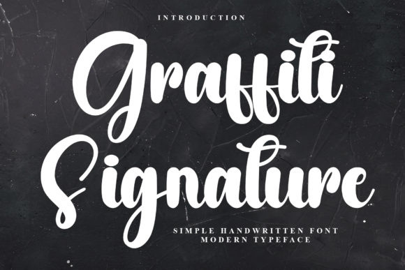 Graffiti Signature: A Friendly, Hand-Drawn Typeface