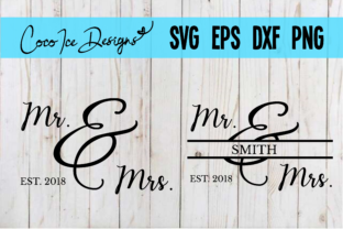 Mr. & Mrs. Wedding Anniversary Font: Elegant Design Asset