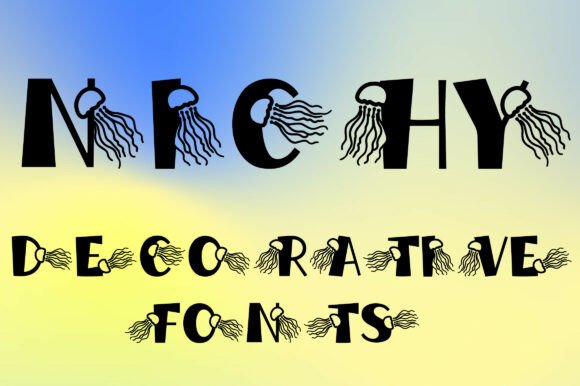 Nichy: A Jellyfish-Inspired Font for Creative Designs
