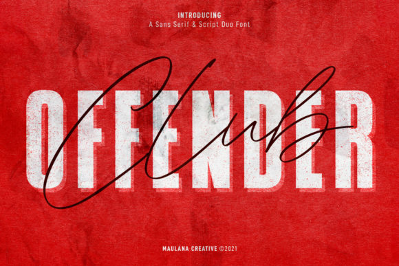 Offenders Club Duo: A Dynamic Font Pair for Creative Projects