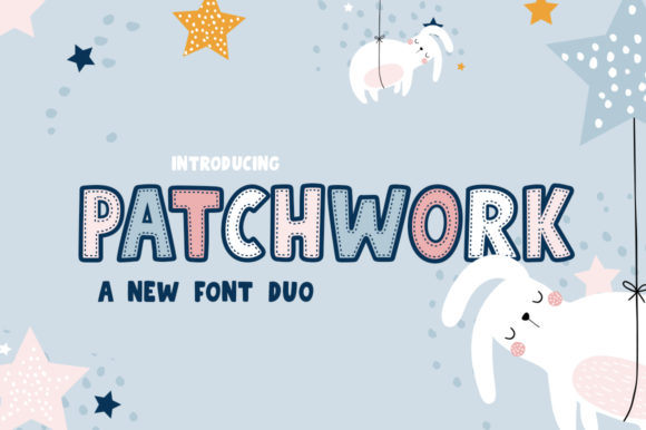Patchwork Duo: A Creative Font for Layered Design