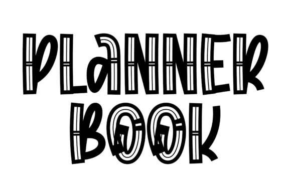 Planner Book: A Handwritten Display Font for Creative Joy