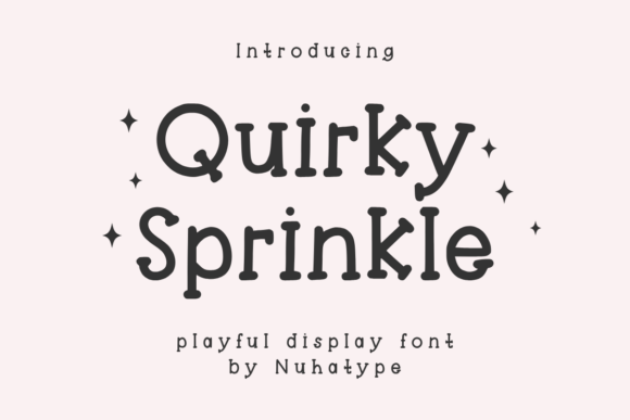 Quirky Sprinkle: A Minimalist Font for Creative Charm