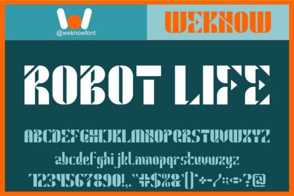 Robot Life: A Font Where Gothic Deco Meets Cyberpunk