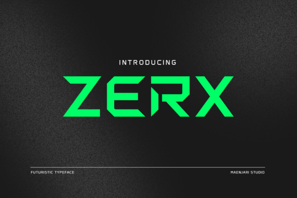 Zerx: A Futuristic Font for Modern Designers